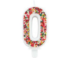 Sprinkle Candle Number 0