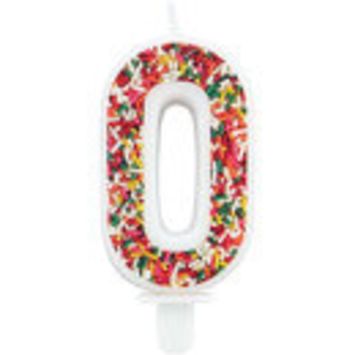 Sprinkle Candle Number 0