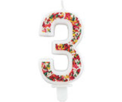 Sprinkle Candle Number 3