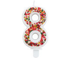 Sprinkle Candle Number 8