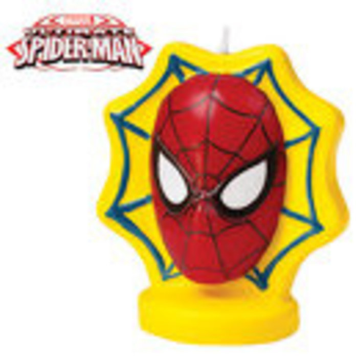 Spiderman Birthday Candle