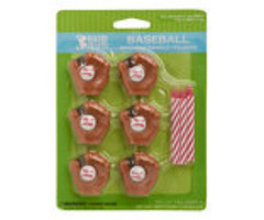 Baseball Candle Holder Set