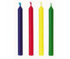 Celebration Birthday Cake Candles Rainbow Colors