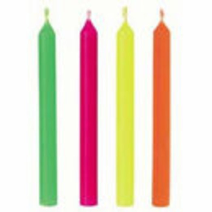 Celebration Birthday Cake Candles in Hot Colors