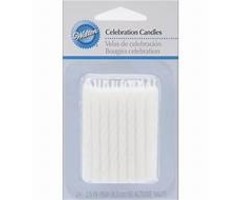 White colored Birthday Cake Candles