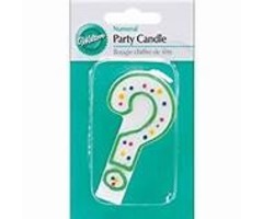 Question Mark Birthday candle by Wilton