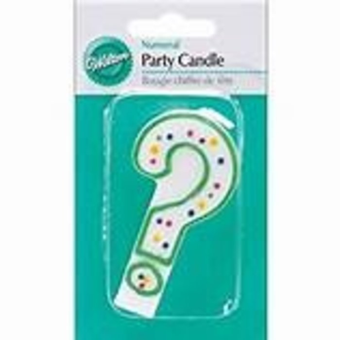 Question Mark Birthday candle by Wilton
