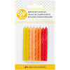 Red, Orange and Yellow Birthday Candles