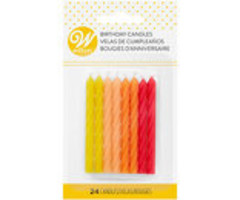 Red, Orange and Yellow Birthday Candles