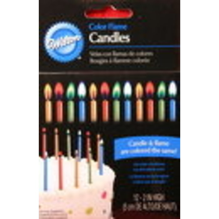 Color Flame Birthday candles by Wilton