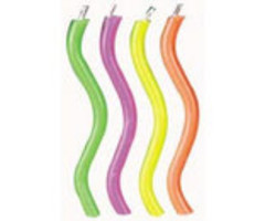 Trick Sparkler Birthday Candles Hot Colors by Wilton Wavy