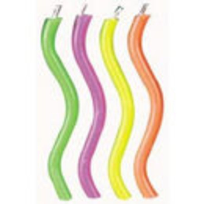 Trick Sparkler Birthday Candles Hot Colors by Wilton Wavy