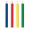 Trick Birthday Cake Candles in Triangle Primary Colors
