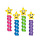 Chunky Star Birthday Candles by Wilton