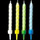 Glow in the Dark Birthday Cake Candles