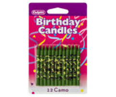 Camoflauge Birthday Candles