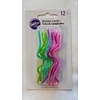 Curly Birthday Candles Bright