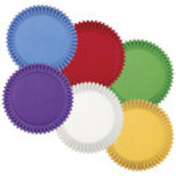 Primary Rainbow Cupcake Liners 150 Count