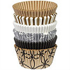 Celebrate Cupcake Liners 150 Count Brown, Silver and Black