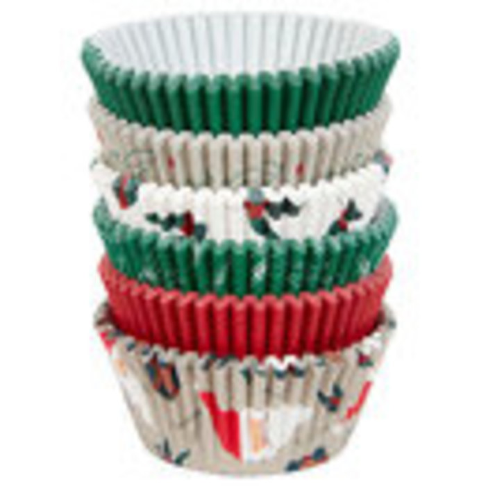 Season's Greetings Christmas Cupcake Liners 150 Count