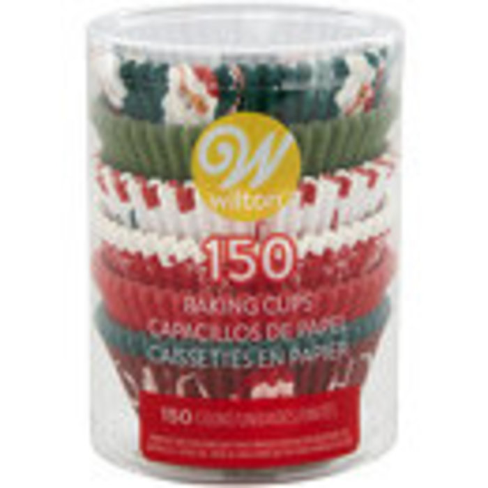 Traditional Christmas Cupcake Liners 150 Count
