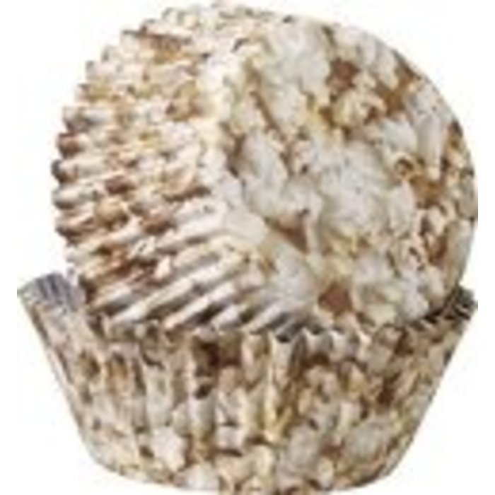 Popcorn No Fade Foil Cupcake Liners
