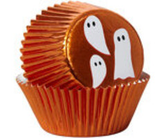 Halloween Foil Cupcake Liners Ghost