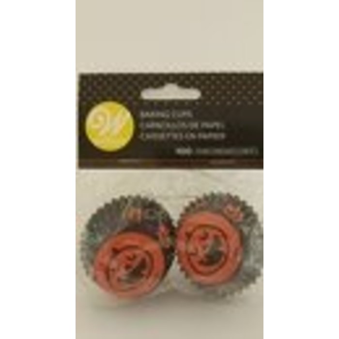 Jack-o-Lantern Halloween Mini Cupcake Liners