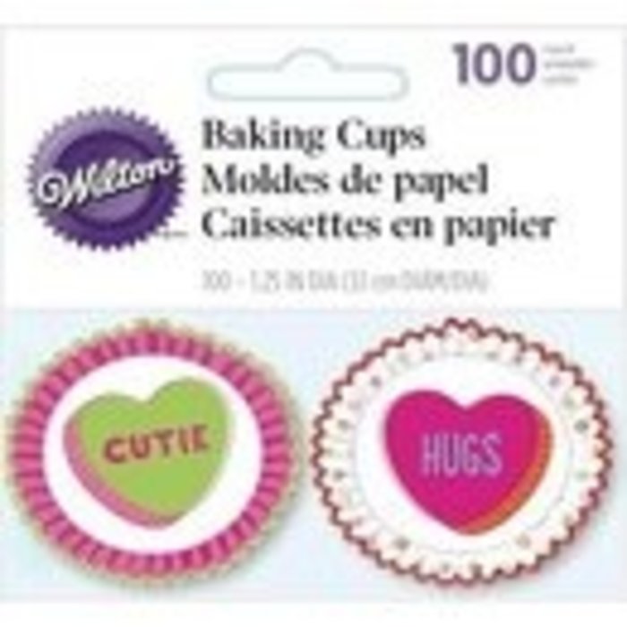 Words Can Express Mini Valentine's Day Cupcake Liners