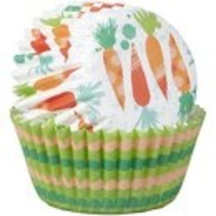 Bunny and Carrot Mini Easter Cupcake Liners