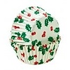Mini Holly Christmas Cupcake Liners