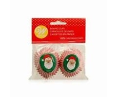 Mini Santa Cupcake Liners