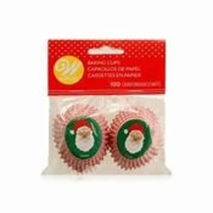 Mini Santa Cupcake Liners