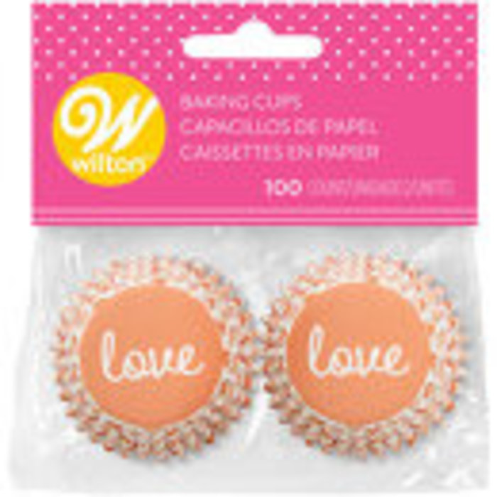 Love Mini Valentine's Day Cupcake Liners
