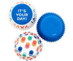 It's Your Day, Blue and Polka Dot Cupcake Liners