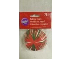 Red and Green Assorted Christmas Cupcake Liners