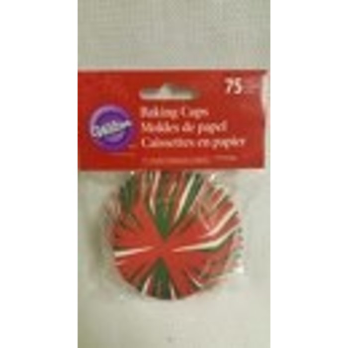 Red and Green Assorted Christmas Cupcake Liners
