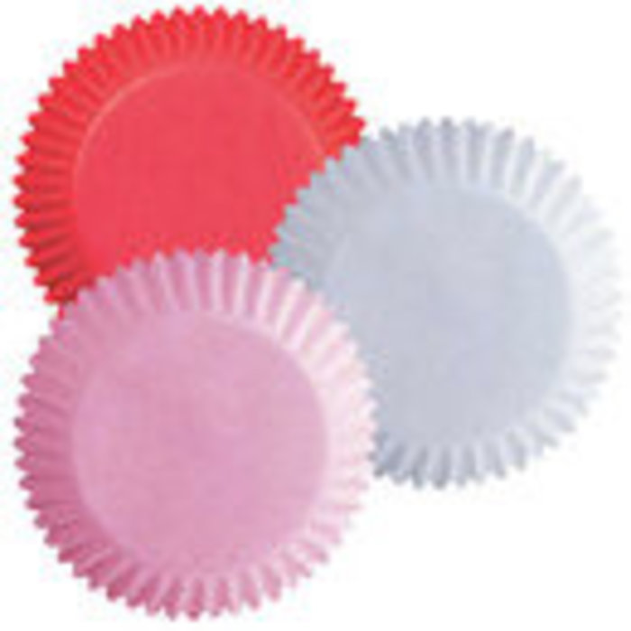 Red, Pink and White Valentine's Day Cupcake Liners