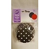 Black Dots and Red Cupcake Liners
