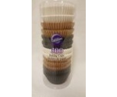 Cupcake Liners 300 Ct Black, White and Natural