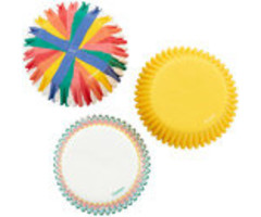 Rainbow, Striped and Yellow Cupcake Liners