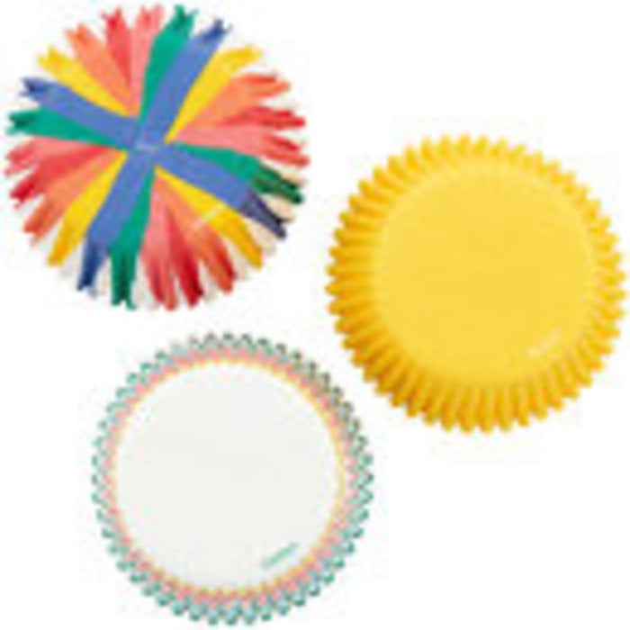 Rainbow, Striped and Yellow Cupcake Liners