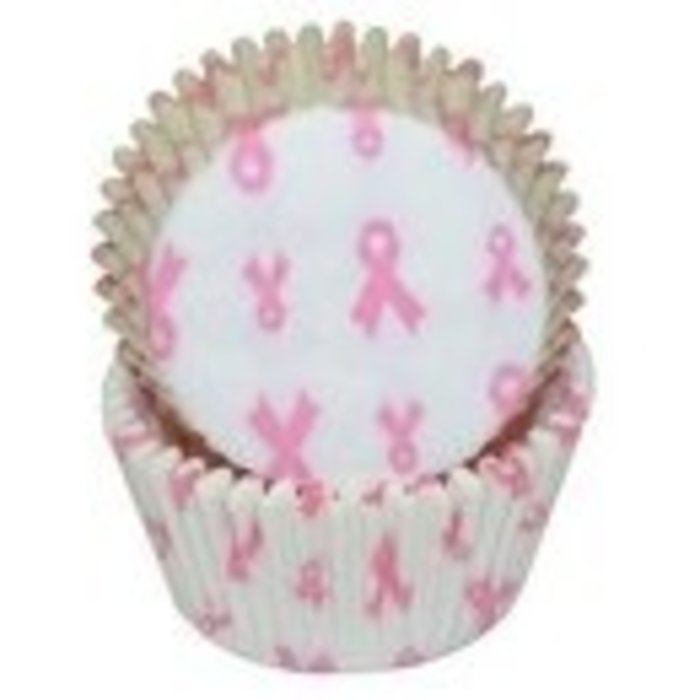 Pink Ribbon Cupcake Liners 24 Count