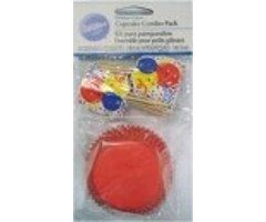 Primary Cupcake Liners and Cupcake Picks Combo Pack