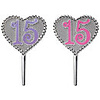 Quinceanera Heart Cake Topper