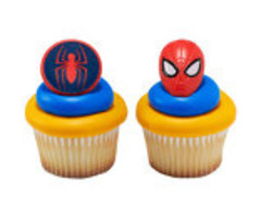 Spiderman Cupcake Rings