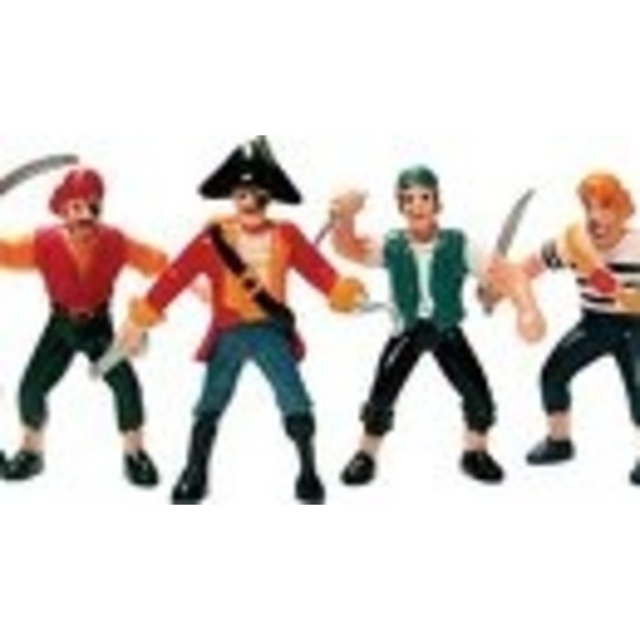 Pirates for Birthday Cakes Pack of 3 Plastic