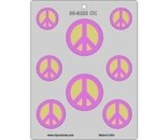 Peace Sign Shaped Candy Mold by Ck Products 90-9233