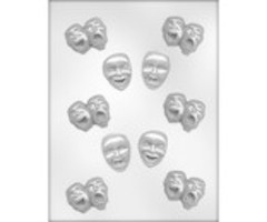 Comedy and Tragedy Masks Candy Mold 90-13914