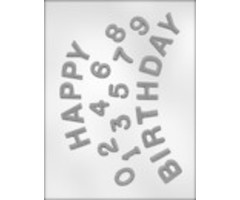Happy Birthday with Numbers Candy Mold by Ck Products 90-12111